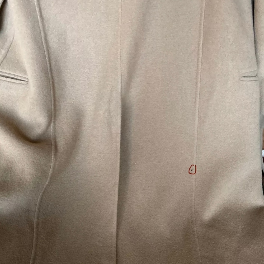 CÉLINE 100% CASHMERE CAMEL TRENCH BELTED COAT - Picture 6 of 7